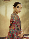 Slate Grey Kashmiri Kani Handloom Cotton Silk Saree