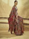 Slate Grey Kashmiri Kani Handloom Cotton Silk Saree