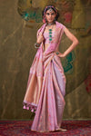 Soft Lavender Pink Organza Silk Saree