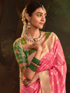 Soft Pink Banarasi Silk Saree