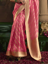 Soft Pink Banarasi Silk Saree