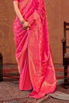 Stunning Pink Kanjivaram Saree