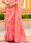 Sunset Peach Soft Silk Saree