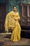 Sunshine Yellow Banarasi Cotton Silk Saree