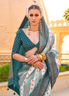 Teal Green Soft Silk Saree