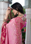 Thulian Pink Embroidered Designer Tissue Silk Saree