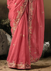 Tulip Pink Fancy Dola Silk Designer Saree