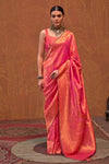 Vibrant Orange Kanjivaram Saree