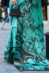 Waterspout Satin Crepe Digital Printed Saree