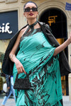 Waterspout Satin Crepe Digital Printed Saree