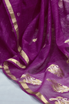 Wine Purple Banarasi Silk Saree